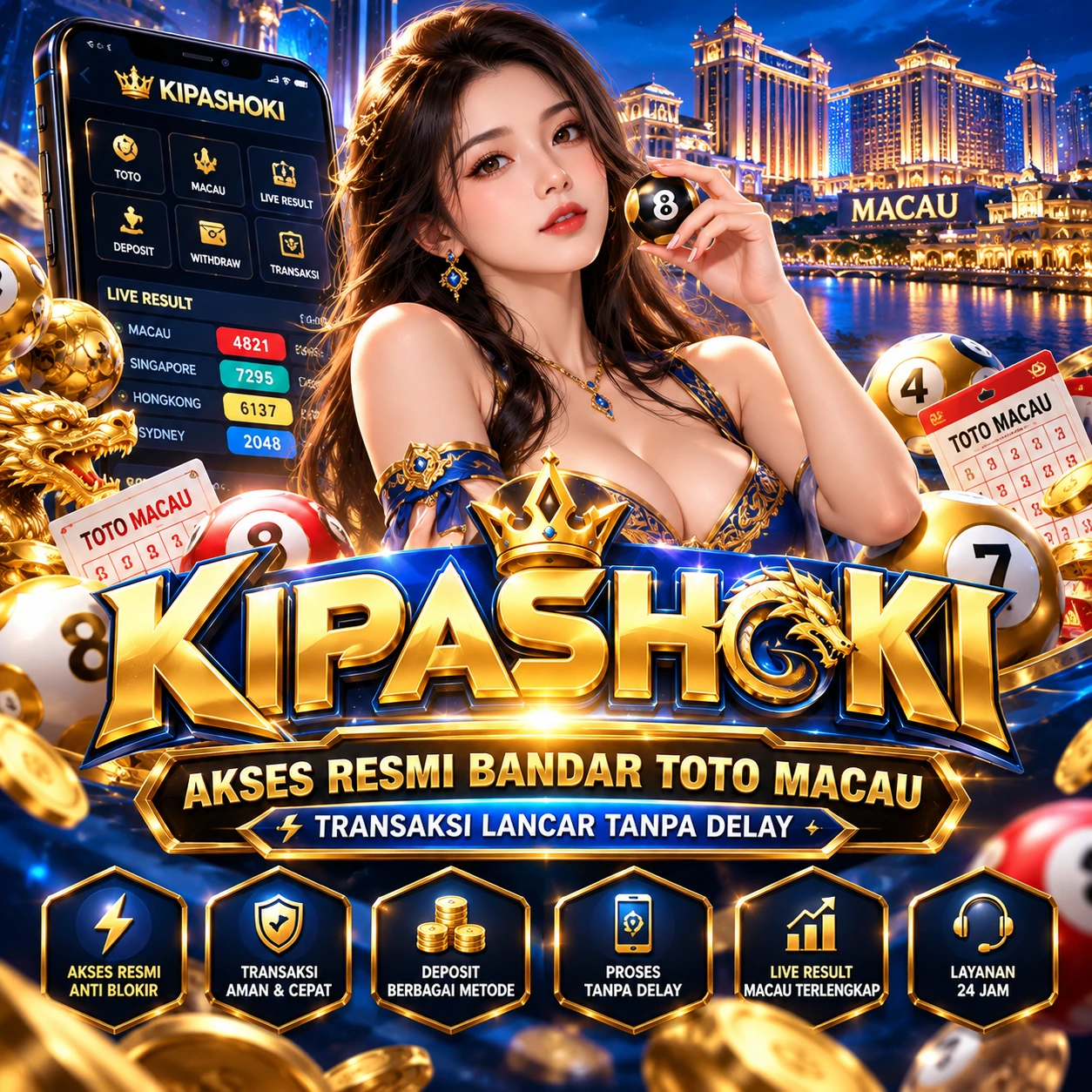 KIPASHOKI : Akses Resmi Bandar Toto Macau Transaksi Lancar Tanpa Delay